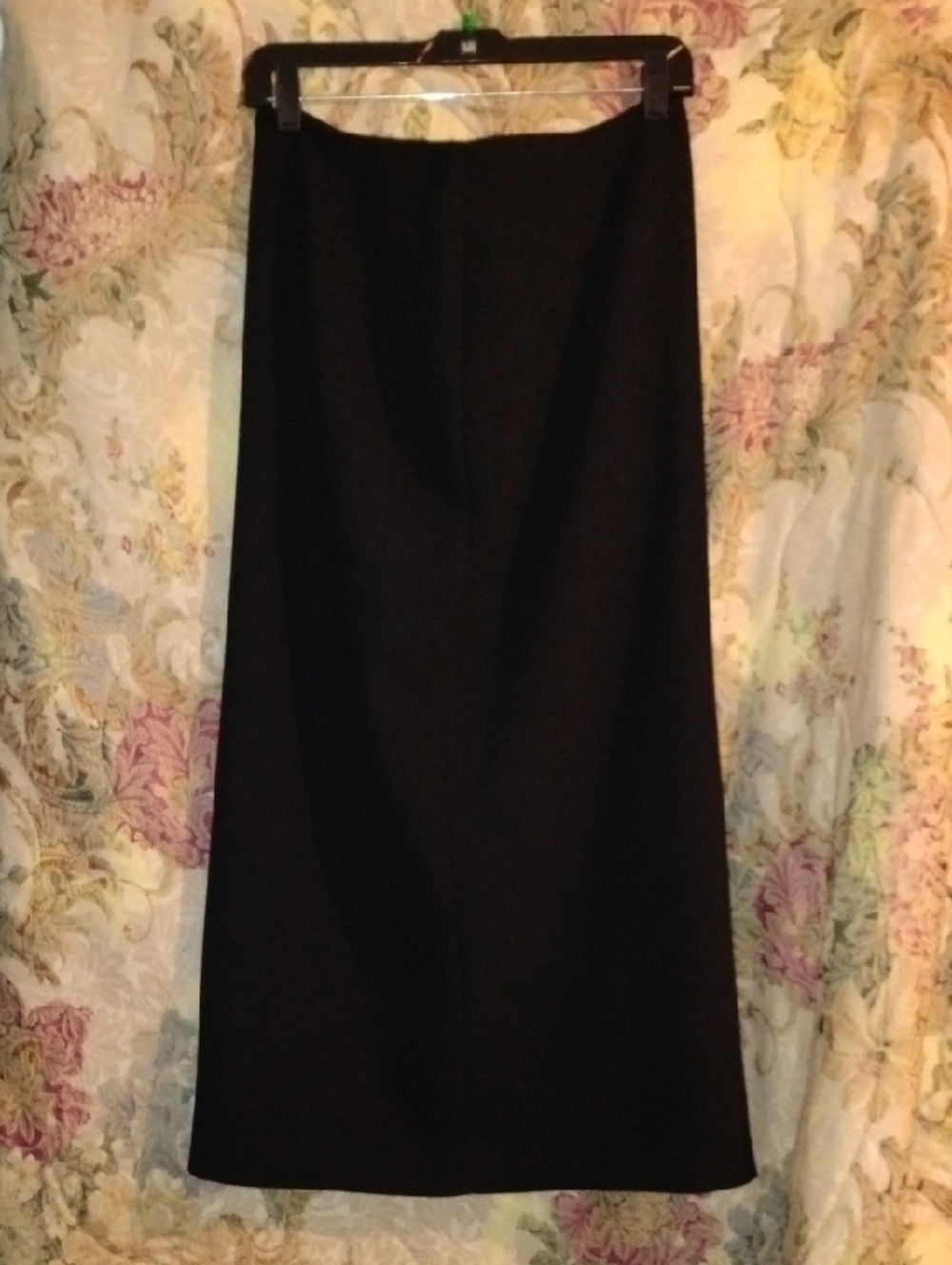 Emma James Black Maxi Skirt - Straight Silhouette